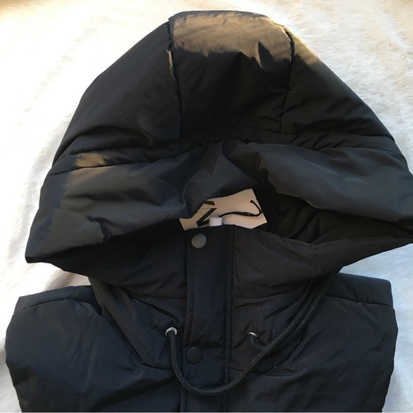 NWT Zara QUILTED PUFFER HOODIE NECK WARMER - Picture 6 of 11